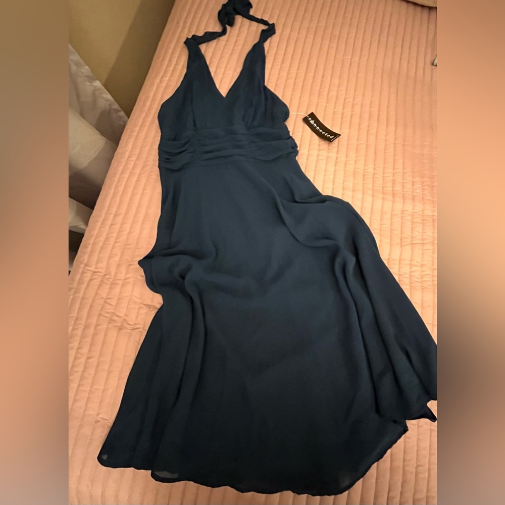 Beautiful Teal Halter Dress